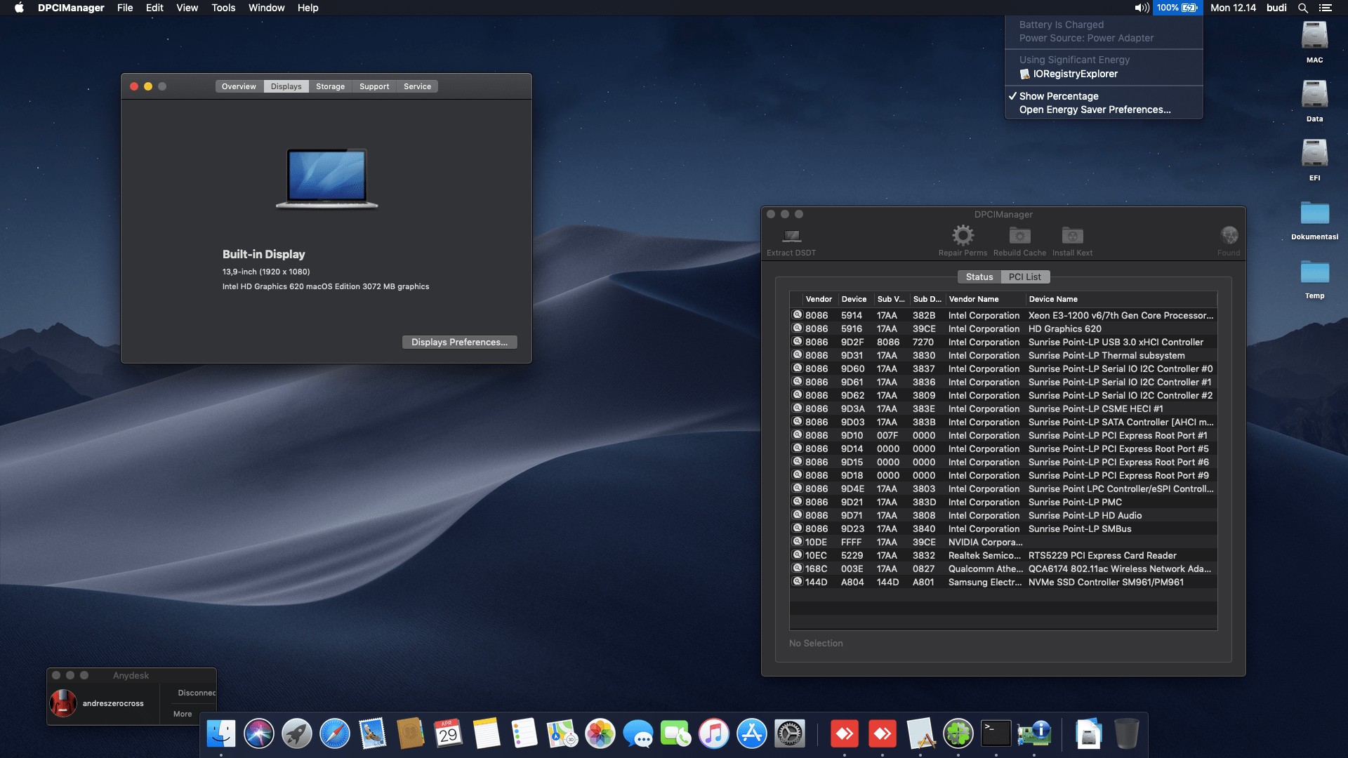 Lenovo Yoga 520 14IKB [Intel HD 620 KabyLake R + I2C Interface] 2
